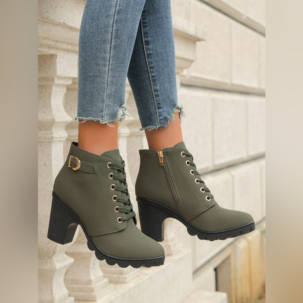 Ankle booties Block High Heel boots